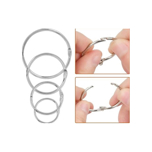 Werna Godhong Binder Rings kanggo Stationery Dianggo