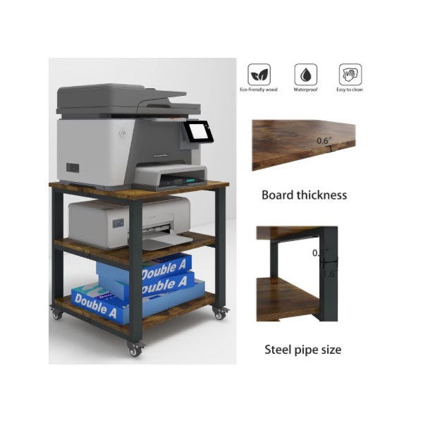 Kantor Floor-ngadeg Rack ing Wheels